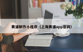 徐州黄浦制作小程序（上海黄浦app官网）