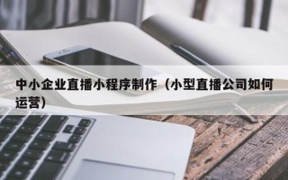 徐州中小企业直播小程序制作（小型直播公司如何运营）